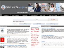 Tablet Screenshot of freelancersinfo.com